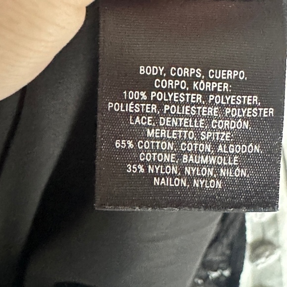 Women Maeve Anthropologie Black Blouse Lace Neck Detail Size Small Short Sleeve - Picture 5 of 6